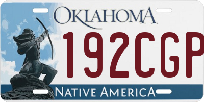 OK license plate 192CGP