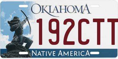 OK license plate 192CTT