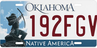 OK license plate 192FGV