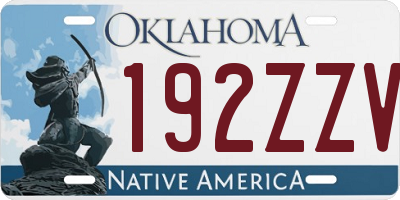 OK license plate 192ZZV