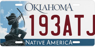 OK license plate 193ATJ