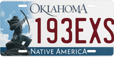 OK license plate 193EXS