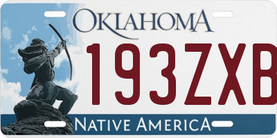 OK license plate 193ZXB