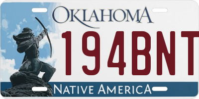 OK license plate 194BNT