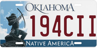 OK license plate 194CII