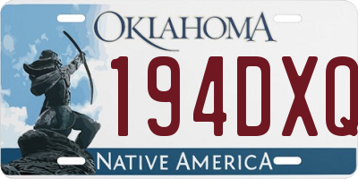 OK license plate 194DXQ