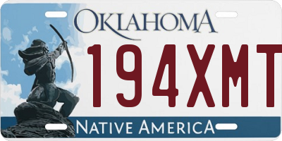OK license plate 194XMT