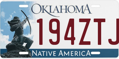 OK license plate 194ZTJ