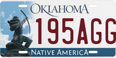 OK license plate 195AGG
