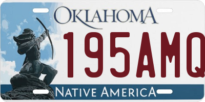 OK license plate 195AMQ
