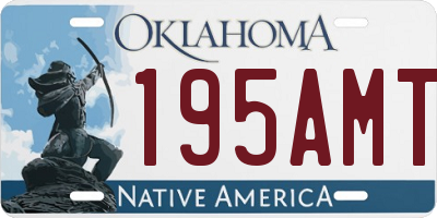OK license plate 195AMT