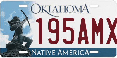 OK license plate 195AMX