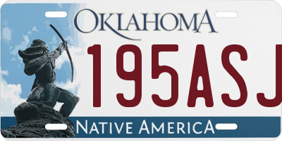 OK license plate 195ASJ