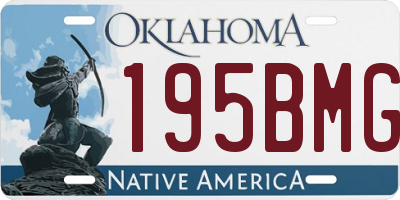 OK license plate 195BMG
