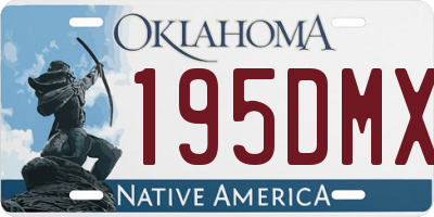 OK license plate 195DMX