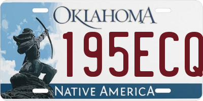 OK license plate 195ECQ