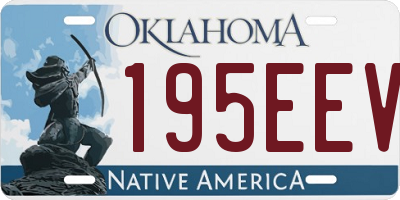 OK license plate 195EEV