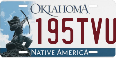 OK license plate 195TVU