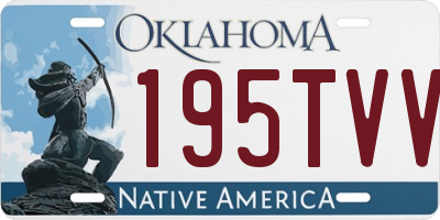 OK license plate 195TVV