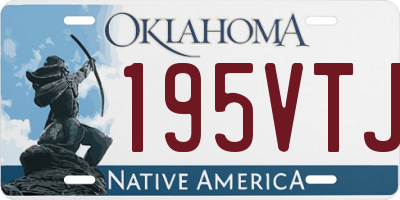 OK license plate 195VTJ