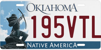 OK license plate 195VTL