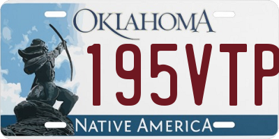 OK license plate 195VTP