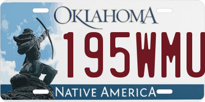 OK license plate 195WMU