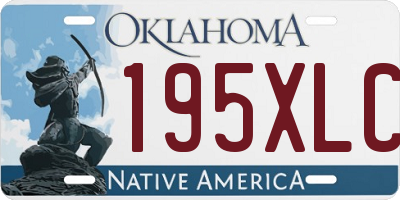 OK license plate 195XLC