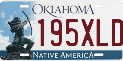 OK license plate 195XLD