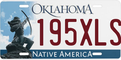 OK license plate 195XLS