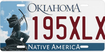 OK license plate 195XLX