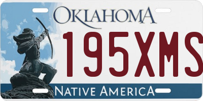 OK license plate 195XMS