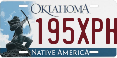 OK license plate 195XPH