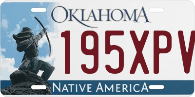 OK license plate 195XPV
