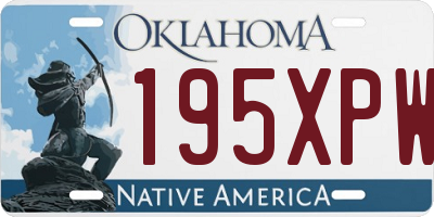 OK license plate 195XPW