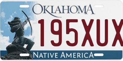 OK license plate 195XUX