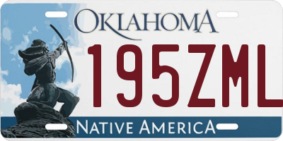 OK license plate 195ZML