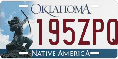 OK license plate 195ZPQ