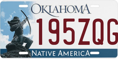 OK license plate 195ZQG
