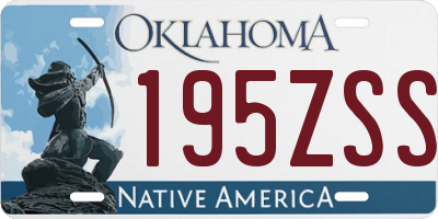 OK license plate 195ZSS