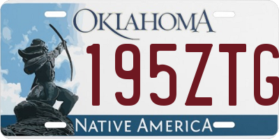 OK license plate 195ZTG