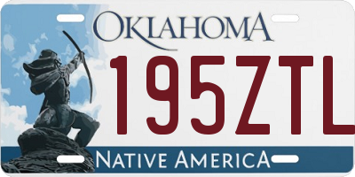 OK license plate 195ZTL