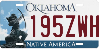 OK license plate 195ZWH
