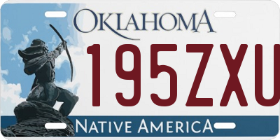 OK license plate 195ZXU