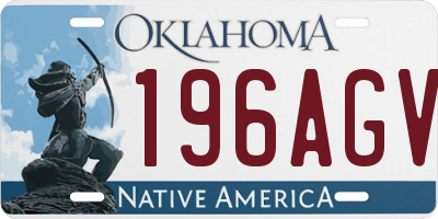 OK license plate 196AGV