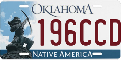 OK license plate 196CCD