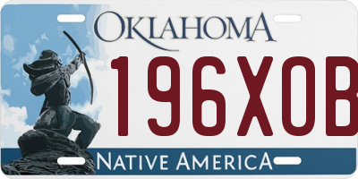 OK license plate 196XOB