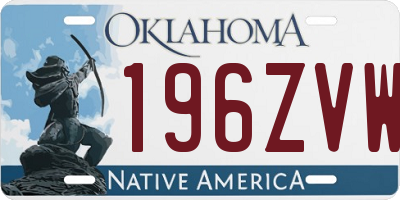 OK license plate 196ZVW