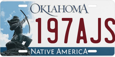 OK license plate 197AJS