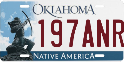 OK license plate 197ANR